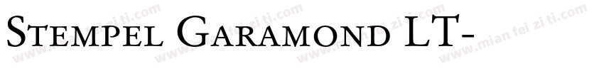 Stempel Garamond LT字体转换